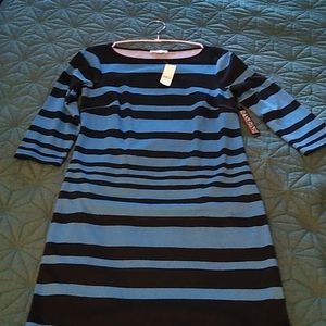NY&Co stripe long sleeve dress